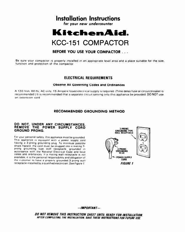 KitchenAid Trash Compactor KCC-151-page_pdf